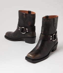 HARLEE MO SMOKEY BLACK LEATHER