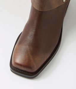 HARLEE MO SMOKEY BROWN LEATHER