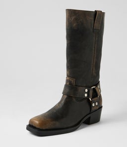 HERVEE MO SMOKEY BLACK LEATHER
