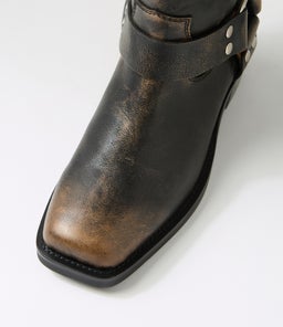 HERVEE MO SMOKEY BLACK LEATHER
