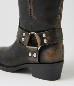 HERVEE MO SMOKEY BLACK LEATHER