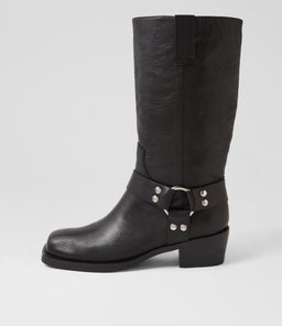 HERVEE MO BLACK LEATHER