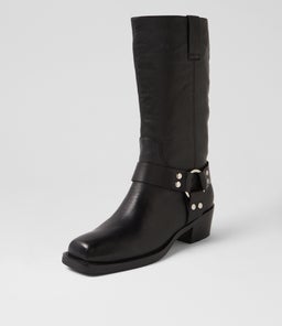 HERVEE MO BLACK LEATHER