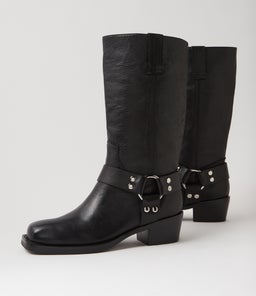 HERVEE MO BLACK LEATHER