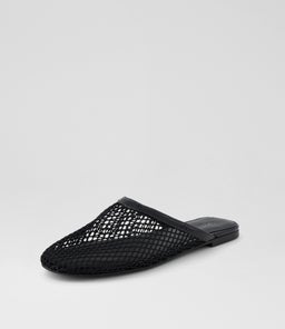 LALLINA MO BLACK PATENT MESH