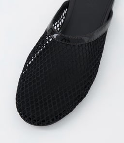 LALLINA MO BLACK PATENT MESH