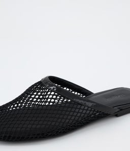 LALLINA MO BLACK PATENT MESH