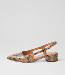 THECORE MO TAUPE SNAKE LEATHER