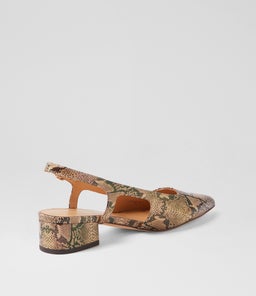 THECORE MO TAUPE SNAKE LEATHER
