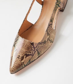 THECORE MO TAUPE SNAKE LEATHER