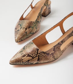 THECORE MO TAUPE SNAKE LEATHER