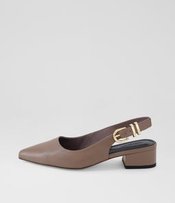 THETRIM MO DK TAUPE LEATHER
