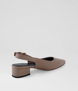 THETRIM MO DK TAUPE LEATHER