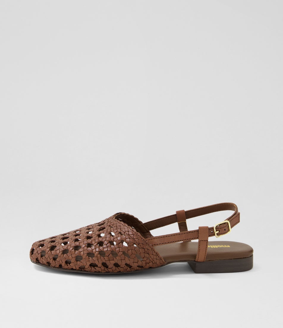 Drasa Brown Leather Flat Shoes Drasa Brown Leather Flat Shoes