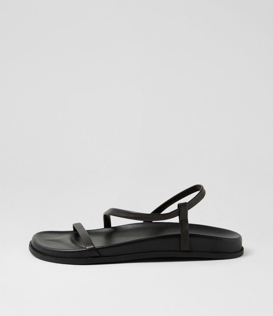Herlia Black Leather Sandals Herlia Black Leather Sandals