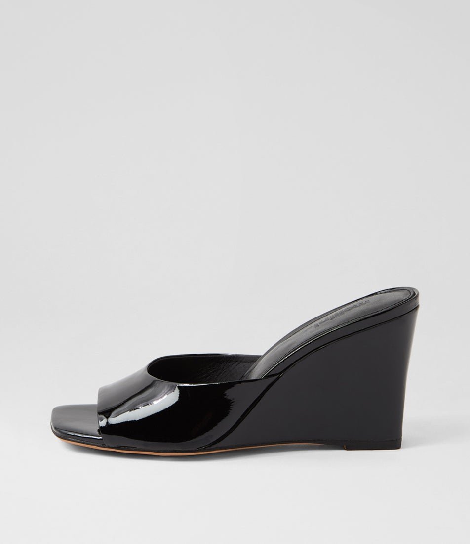Anarbel Black Patent Leather Sandals Anarbel Black Patent Leather Sandals