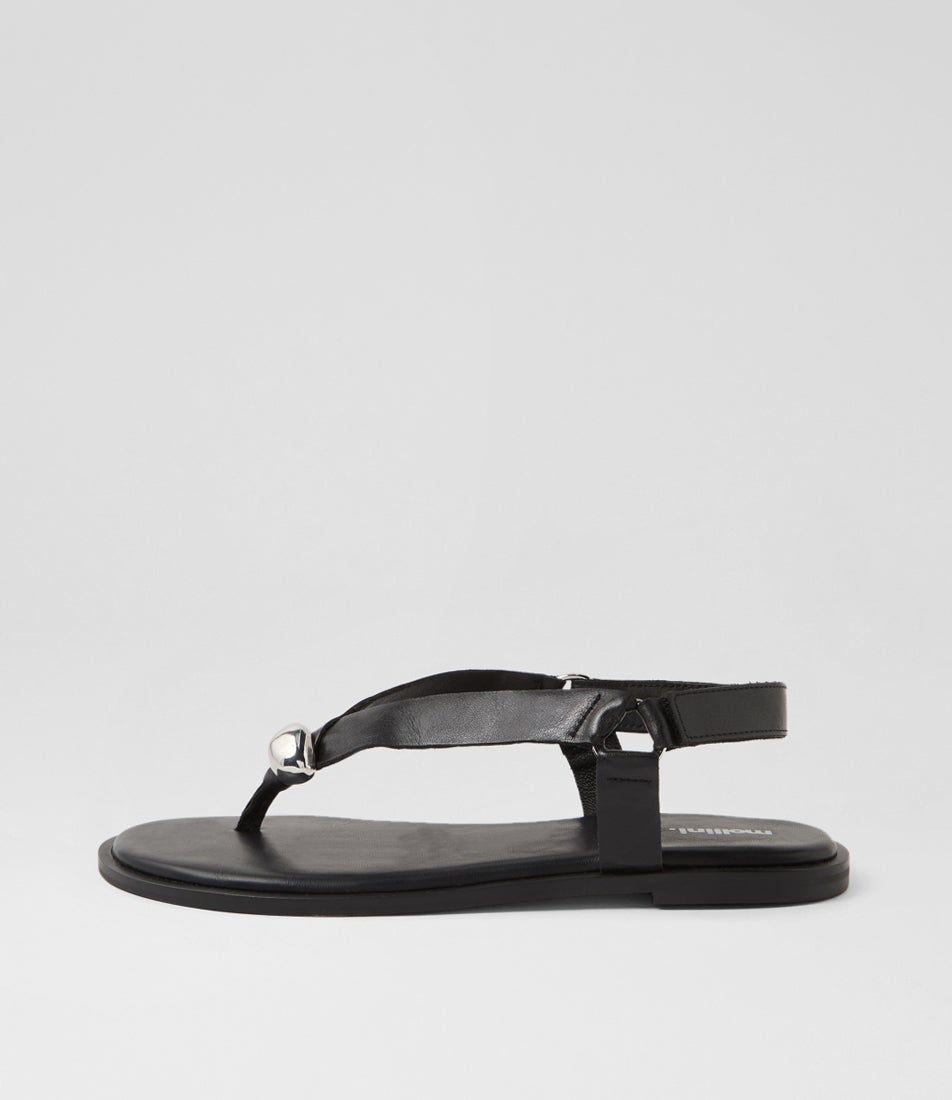 Emblem Black Leather Thongs Emblem Black Leather Thongs