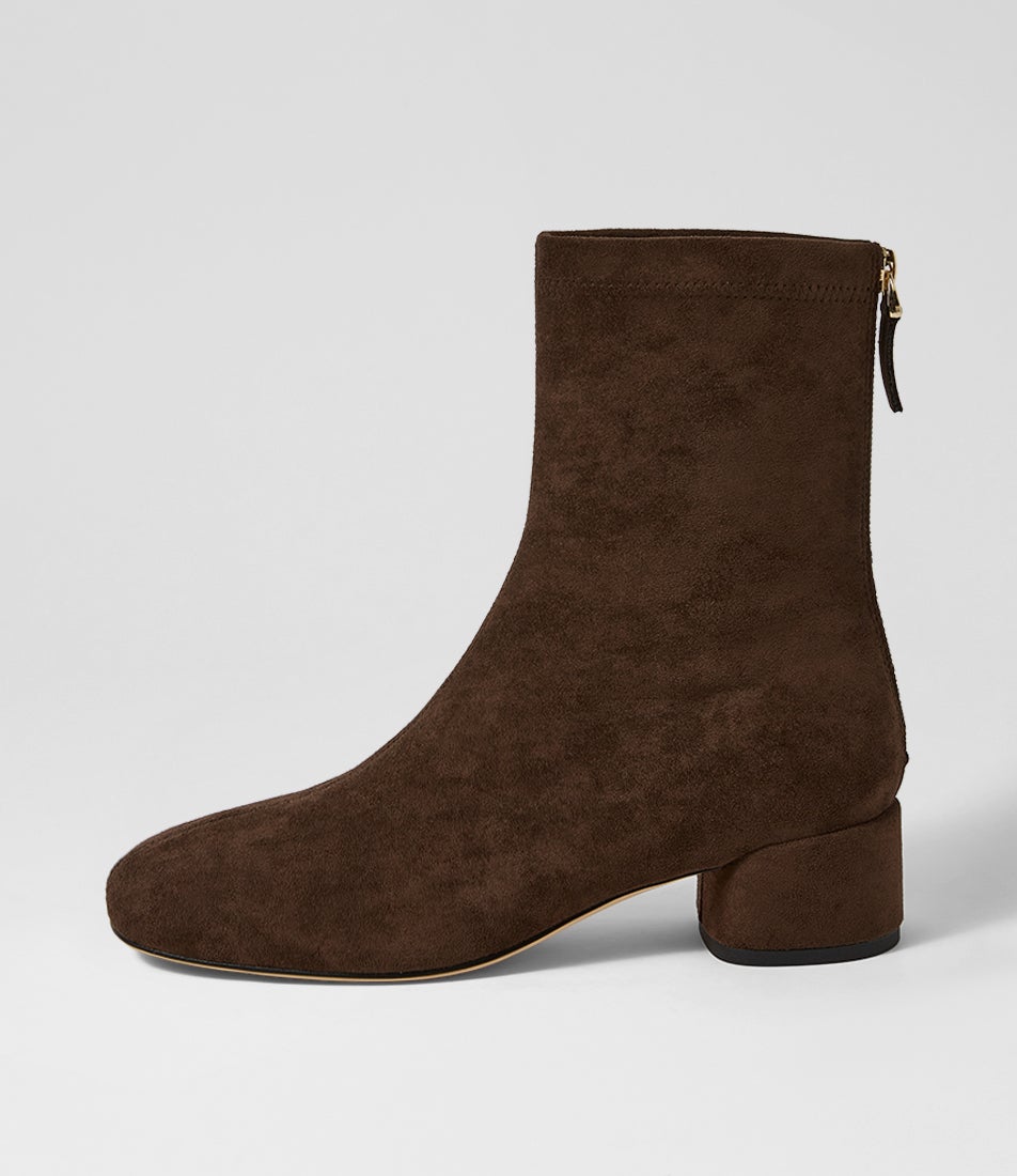 Gaspo Choc Microsuede Ankle Boots