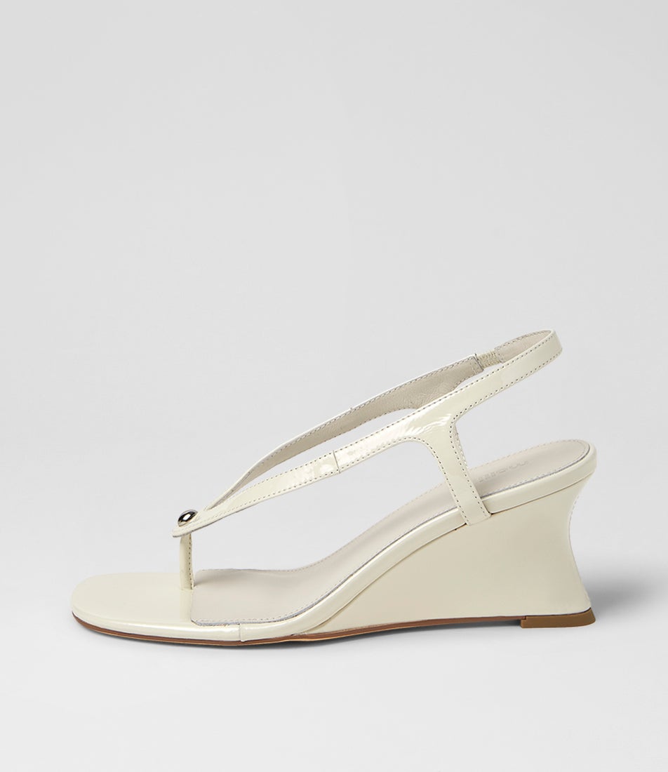 Feltit Cream Patent Leather Sandals Feltit Cream Patent Leather Sandals