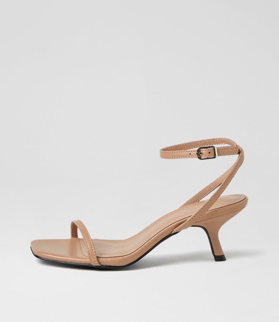Hazeel Dark Nude Leather Sandals Hazeel Dark Nude Leather Sandals
