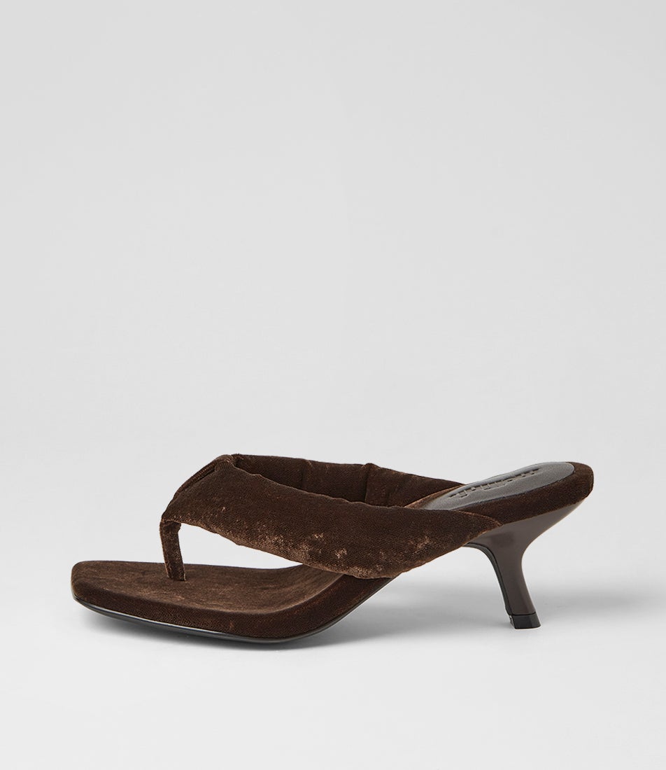 Heedee Choc Velvet Sandals Heedee Choc Velvet Sandals