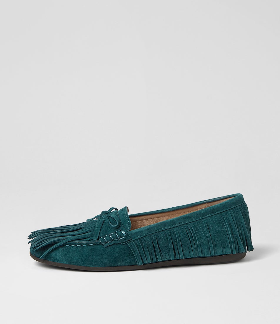 Jyrome Teal Suede Boat Shoes Jyrome Teal Suede Boat Shoes