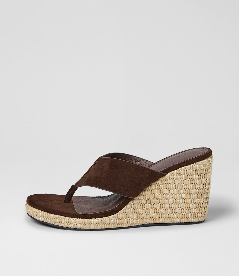 Kontour Choc Natural Woven Suede Sandals