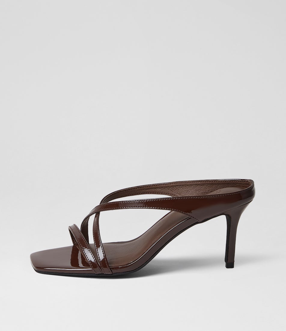 Passione Choc Patent Leather Sandals