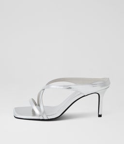 Passione Silver Foil Leather Sandals Passione Silver Foil Leather Sandals