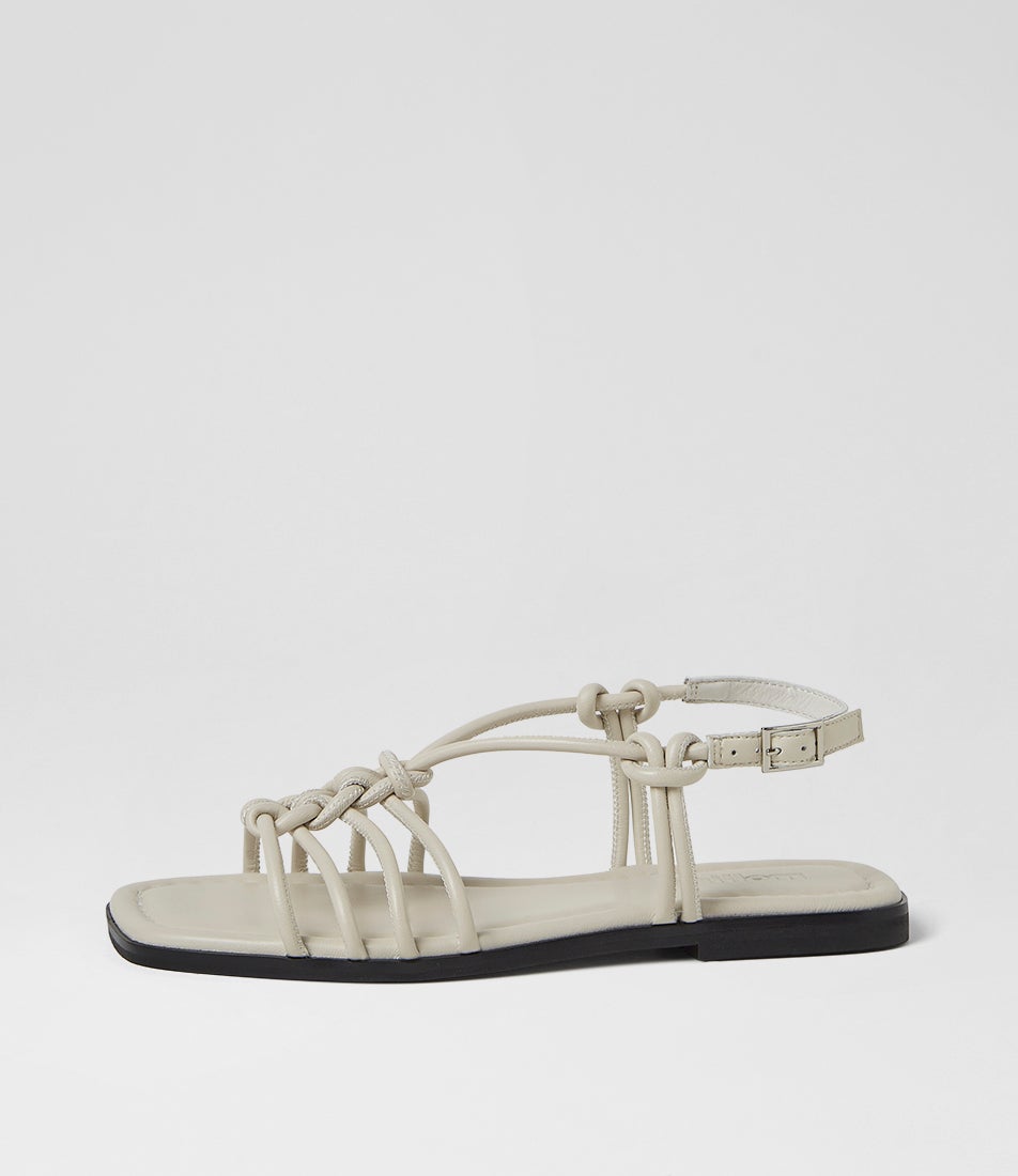 Alo Cream Leather Sandals Alo Cream Leather Sandals