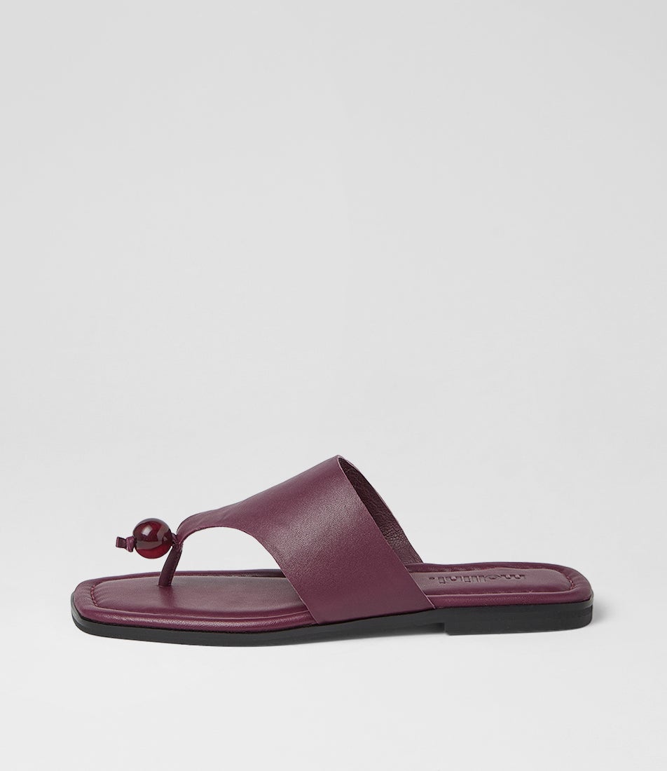 Arai Burgundy Leather Thongs Arai Burgundy Leather Thongs