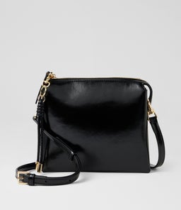 Pauloa Black Leather Cross Body Bag Pauloa Black Leather Cross Body Bag