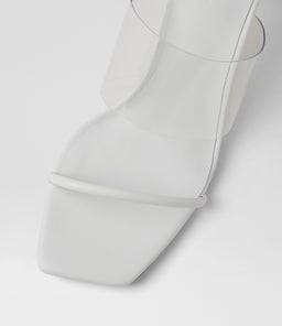 PATONE MO WHITE CLEAR LEATHER VINYLITE