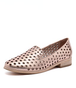 QUEFF ROSE GOLD METALLIC LEATHER