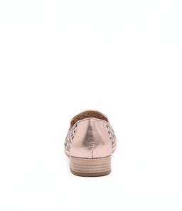 QUEFF ROSE GOLD METALLIC LEATHER