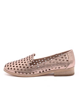 QUEFF ROSE GOLD METALLIC LEATHER
