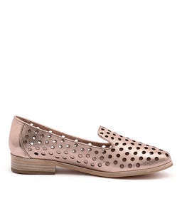 QUEFF ROSE GOLD METALLIC LEATHER
