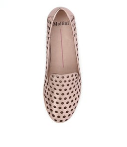 QUEFF ROSE GOLD METALLIC LEATHER