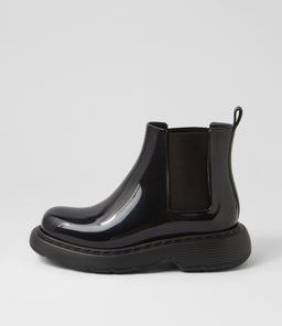 MELISSA STEP BOOT AD MY BLACK PVC