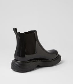 MELISSA STEP BOOT AD MY BLACK PVC