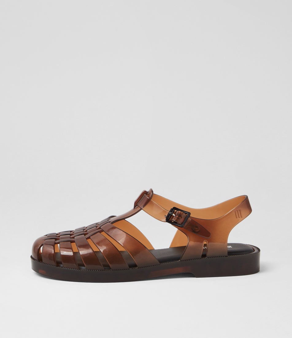 Melissa Possession Ad Brown Pvc Sandals Melissa Possession Ad Brown Pvc Sandals