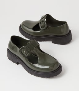 MELISSA JACKIE MY BLACK GREEN PVC