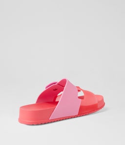 MELISSA COZY SLIDE MY RED PINK PVC
