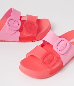 MELISSA COZY SLIDE MY RED PINK PVC