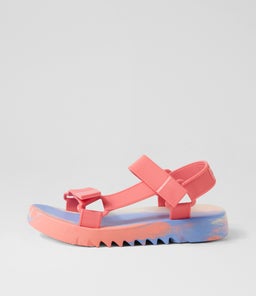 MELISSA FLOWING PAPETE MY PINK BLUE FABRIC