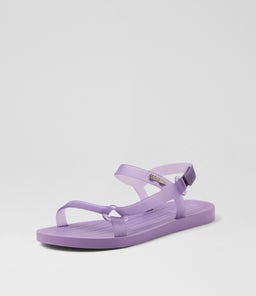 MELISSA SUN DOWNTOWN AD MY LILAC CLEAR PVC