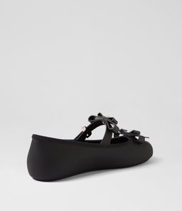 MELISSA SOFT BALLERINA BOW MY BLACK PVC