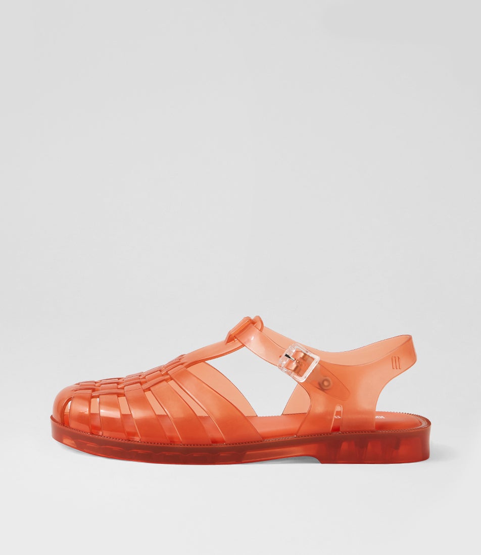 Possession Clear Orange Pvc Sandals