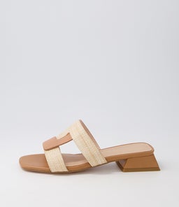 LORELEI NU NATURAL LEATHER RAFFIA