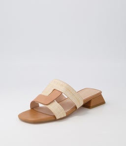 LORELEI NU NATURAL LEATHER RAFFIA